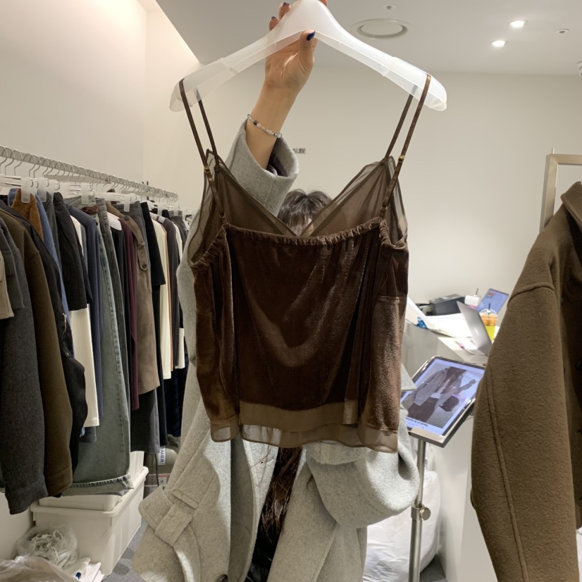 AUBE韓國代購女士新品真品休閑推薦人氣時尚熱賣吊帶背心THE AUBE吊帶/背心