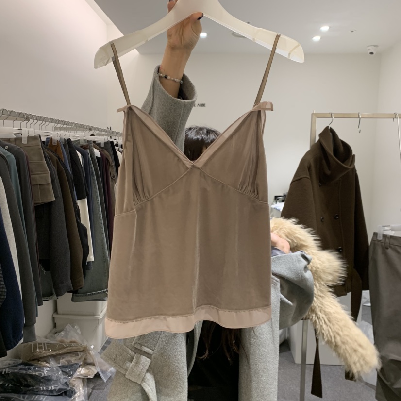 AUBE韓國代購女士新品真品休閑推薦人氣時尚熱賣吊帶背心THE AUBE吊帶/背心圖色2