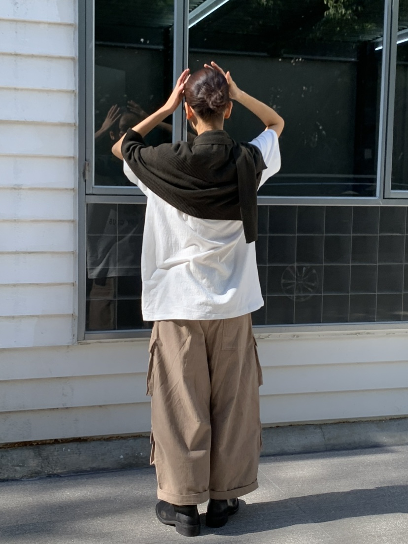 KARE/WEREPIECE東大門直郵女士新品推薦休閑褲含腰帶拉絨KARE/WERE PIECE休閑褲