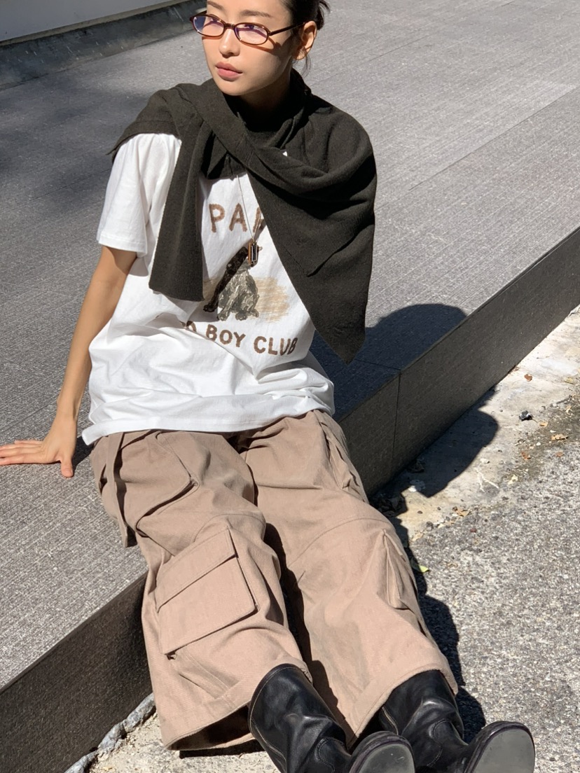 KARE/WEREPIECE東大門直郵女士新品推薦休閑褲含腰帶拉絨KARE/WERE PIECE休閑褲