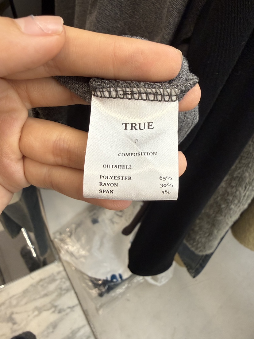 TRUE東大門代購女裝新品時尚推薦真品休閑人氣長袖T恤插肩袖TRUE長袖T恤