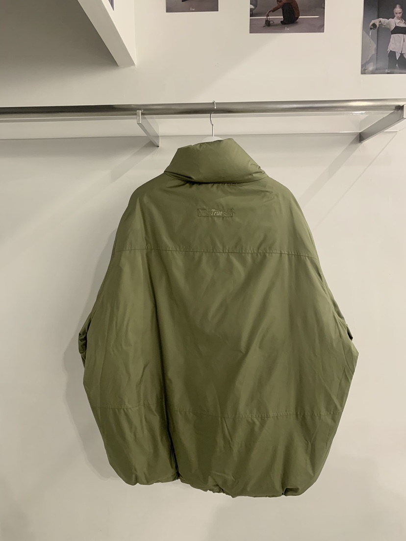 TRUE韓國代購女裝新款真品人氣休閑熱賣短款羽絨服抽繩填充TRUE短款羽絨服