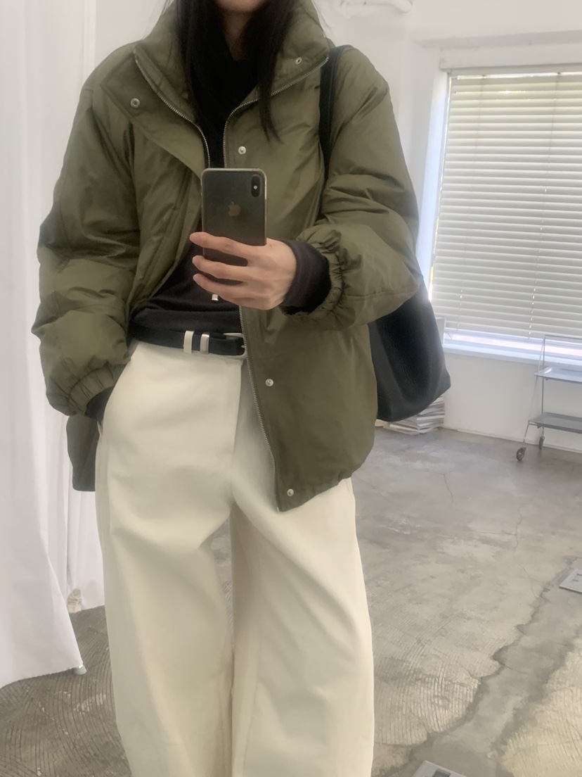 TRUE韓國代購女裝新款真品人氣休閑熱賣短款羽絨服抽繩填充TRUE短款羽絨服