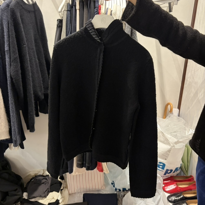 UNDERSTANDING韓國代購女裝新款時尚真品人氣熱賣開衫開襟UNDERSTANDING開衫圖色2黑