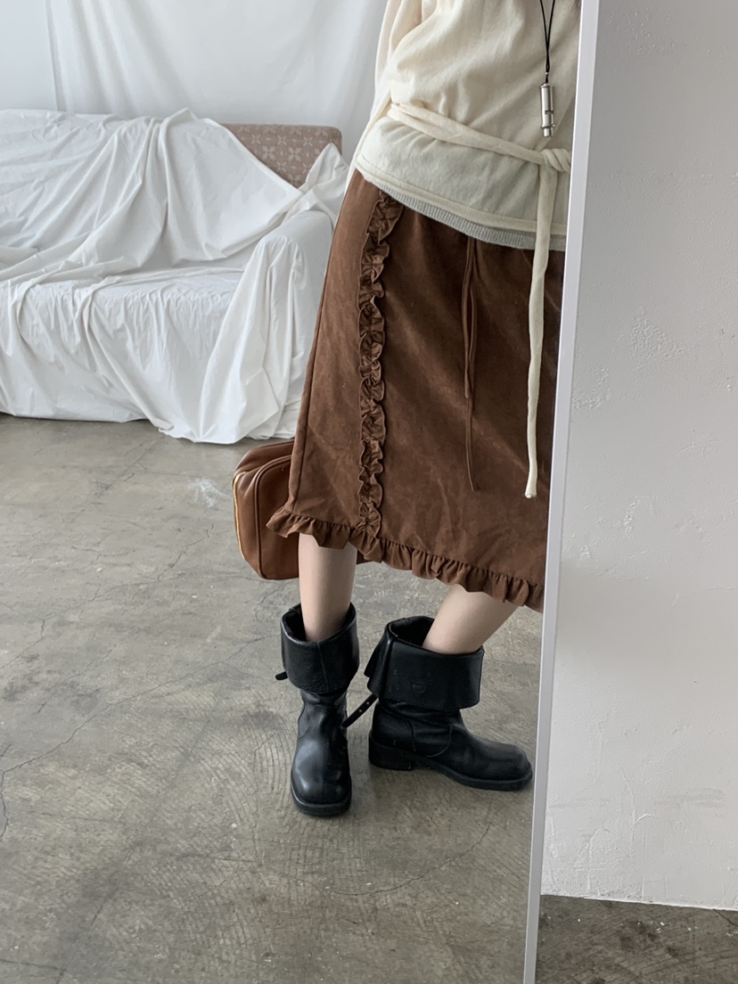 TRUE東大門實拍女裝新品真品熱賣時尚推薦休閑半身裙中短裙TRUE半身裙/中短裙