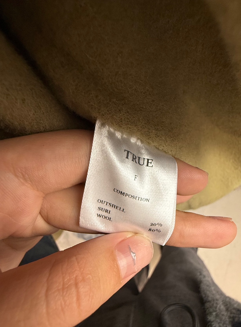 TRUE韓國代購女裝新品熱賣時尚休閑推薦中長款大衣含腰帶TRUE中長款大衣
