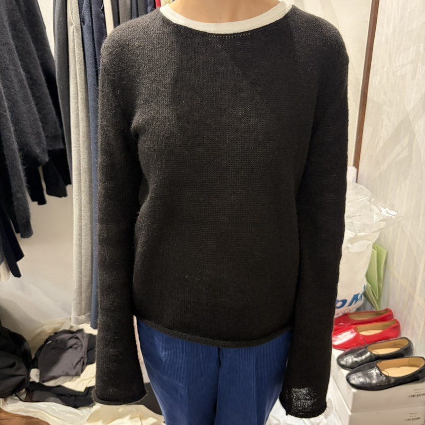UNDERSTANDING東大門實拍女士新品休閑人氣真品推薦針織衫UNDERSTANDING針織衫圖色2黑