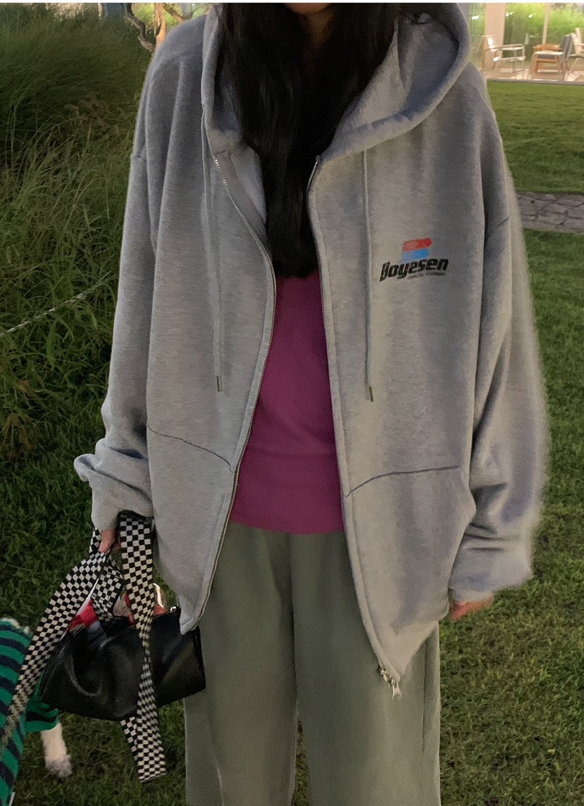 BURROW/ARaakie韓國代購女裝新品真品推薦衛衣拉鏈連帽衫BURROW/ARaakie衛衣