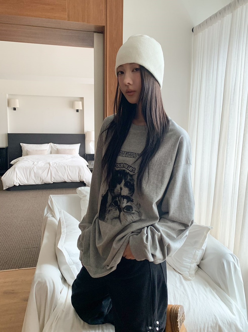 BURROW/ARaakie韓國直郵女裝新品休閑人氣推薦真品長袖T恤BURROW/ARaakie長袖T恤