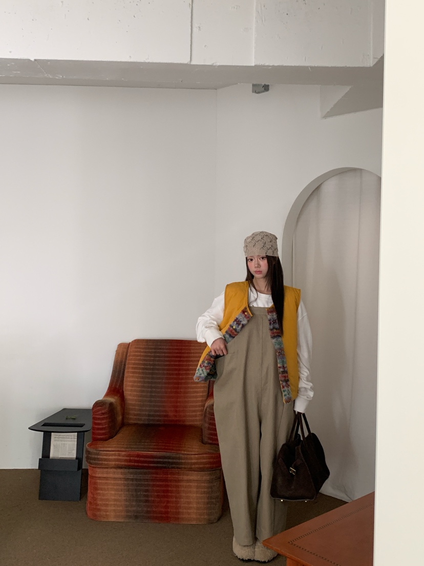 MAISONDEGLORY東大門實拍女裝新款人氣馬甲不含內搭毛皮雙面Maison de glory馬甲