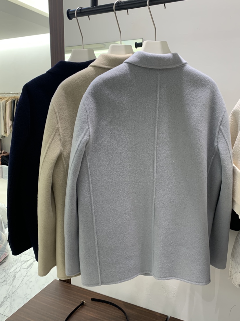 ONVEIL東大門代購女士新品人氣真品熱賣短款大衣口袋手工ONVEIL短款大衣