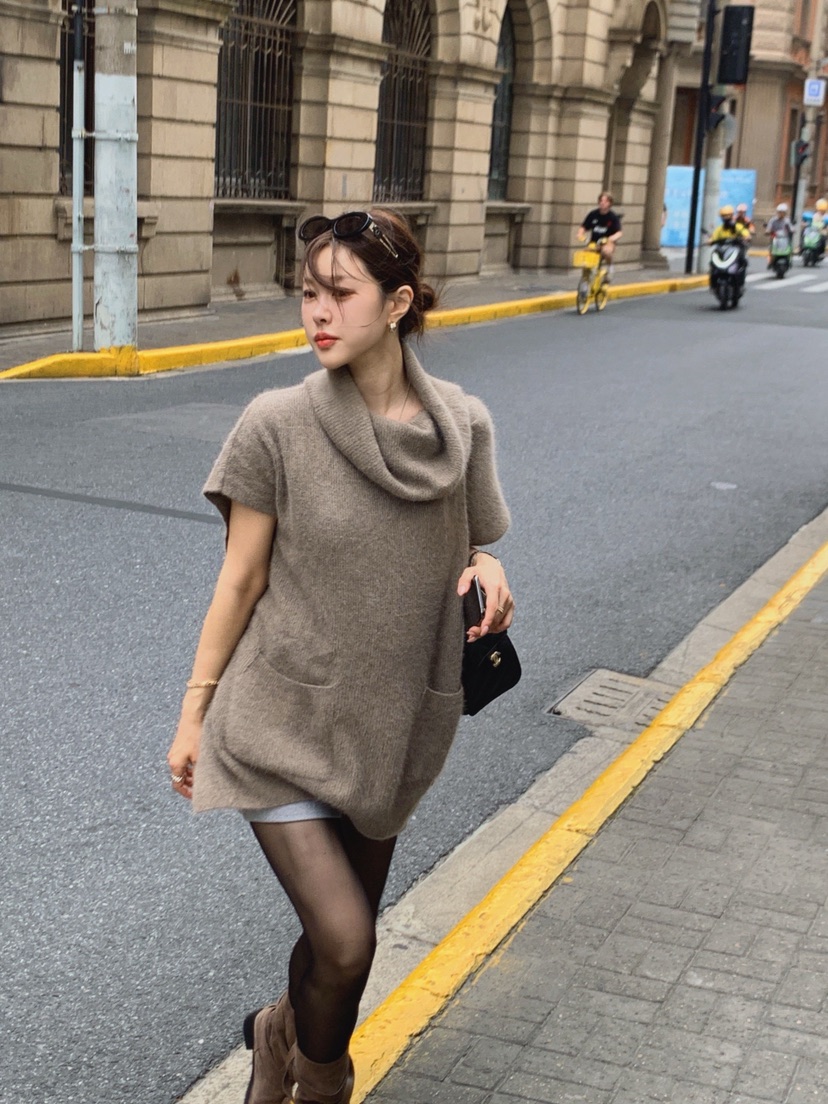 LA CREME韓國代購女士新款時尚真品熱賣休閑針織衫狐貍浣熊LA CREME針織衫