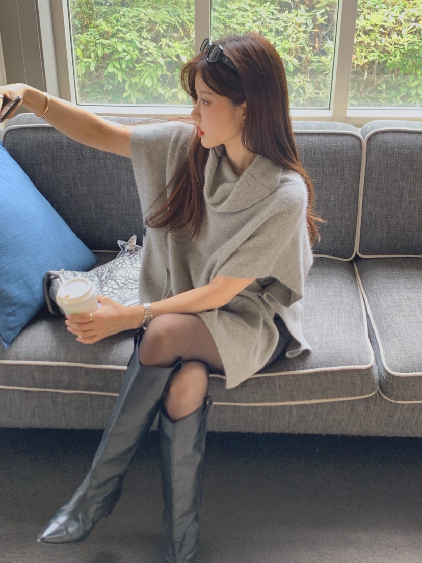 LA CREME韓國代購女士新款時尚真品熱賣休閑針織衫狐貍浣熊LA CREME針織衫