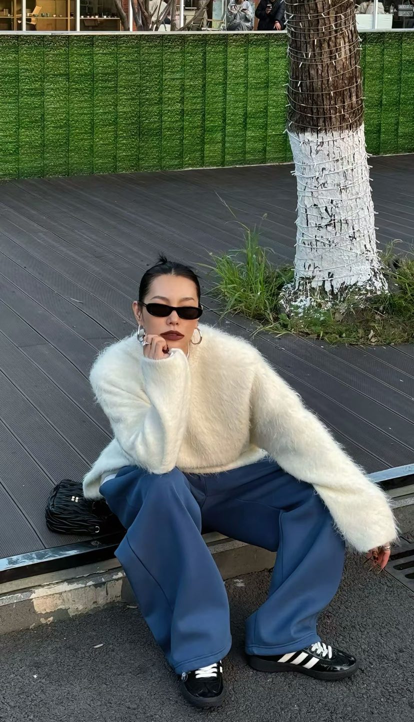 BURROW/ARaakie韓國直郵女裝新款推薦熱賣人氣針織衫馬海毛BURROW/ARaakie針織衫圖色3