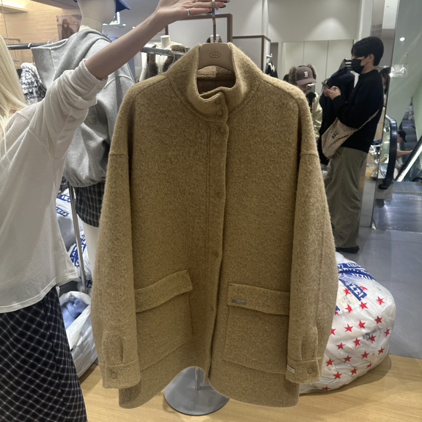 TIZZI東大門直郵女士新款推薦時尚熱賣人氣真品短款大衣羊駝TIZZI短款大衣圖色1