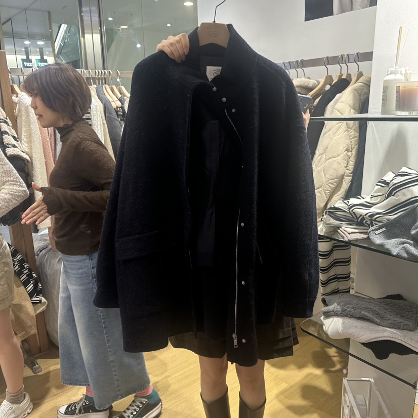 TIZZI東大門直郵女士新款推薦時尚熱賣人氣真品短款大衣羊駝TIZZI短款大衣圖色2