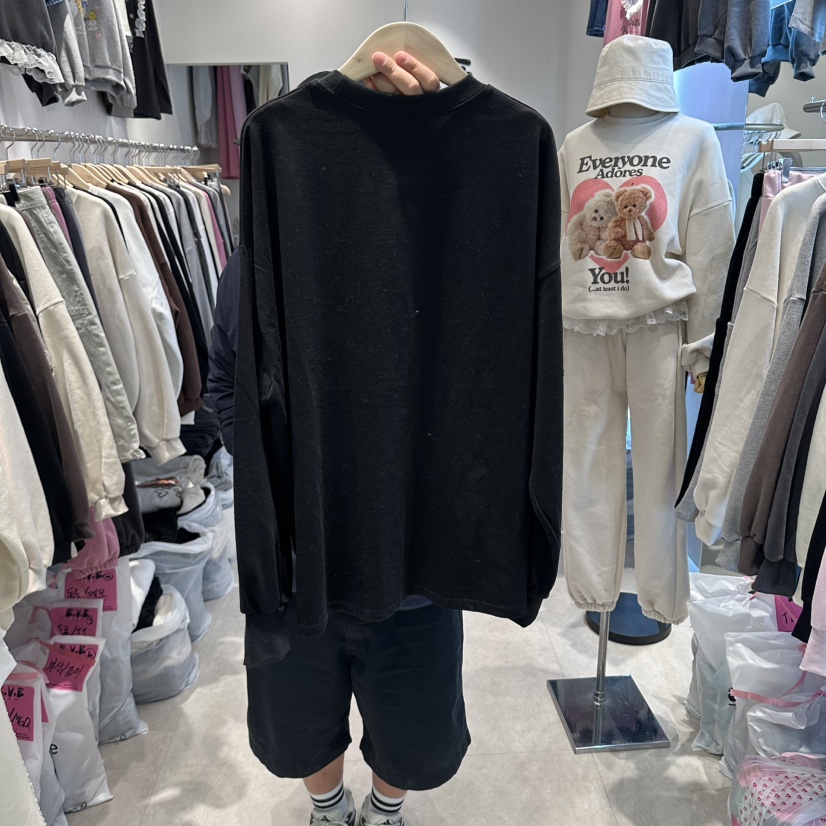 EVE韓國代購女裝新品熱賣休閑人氣時尚推薦長袖T恤可愛的EVE長袖T恤