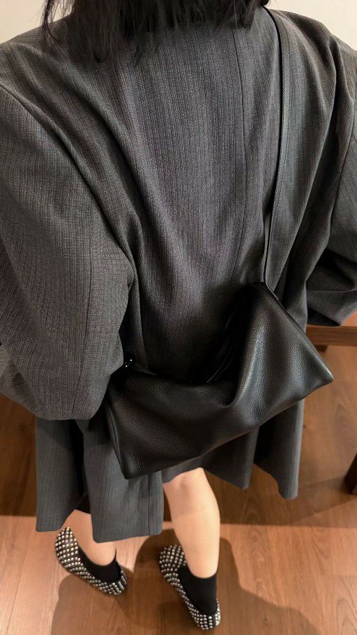 TROUVAILLE東大門代購女裝新品時尚人氣推薦單肩斜跨包羊皮TROUVAILLE單肩/斜跨包