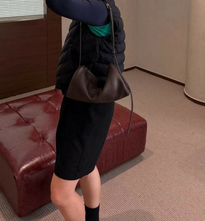 TROUVAILLE東大門代購女裝新品時尚人氣推薦單肩斜跨包羊皮TROUVAILLE單肩/斜跨包圖色2