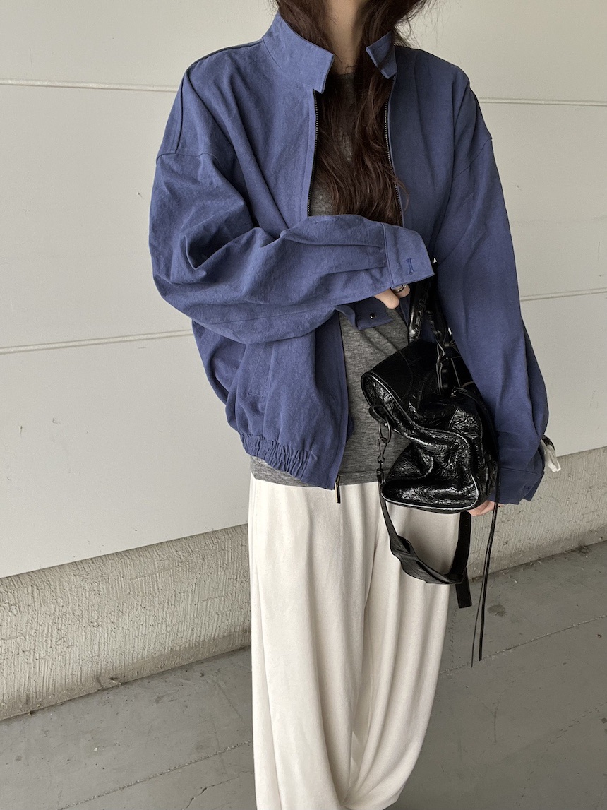 PLANTS ON GRAY韓國直郵女裝新款真品時尚休閑夾克復古PLANTS ON GRAY夾克