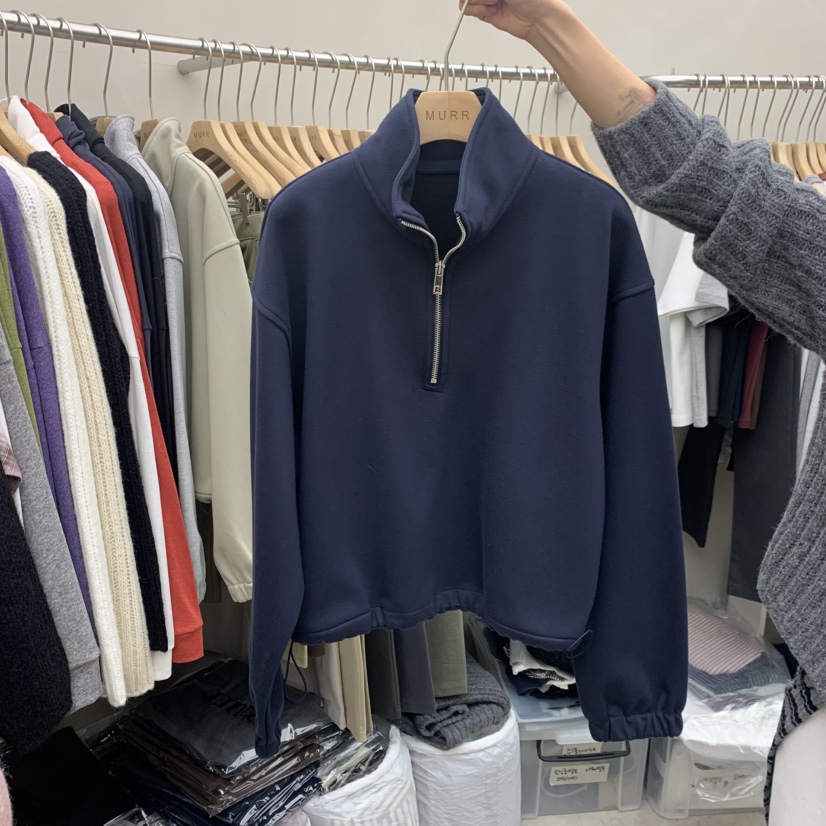 MURR東大門代購女士新款推薦休閑人氣真品時尚衛衣半拉鏈MURR衛衣圖色3