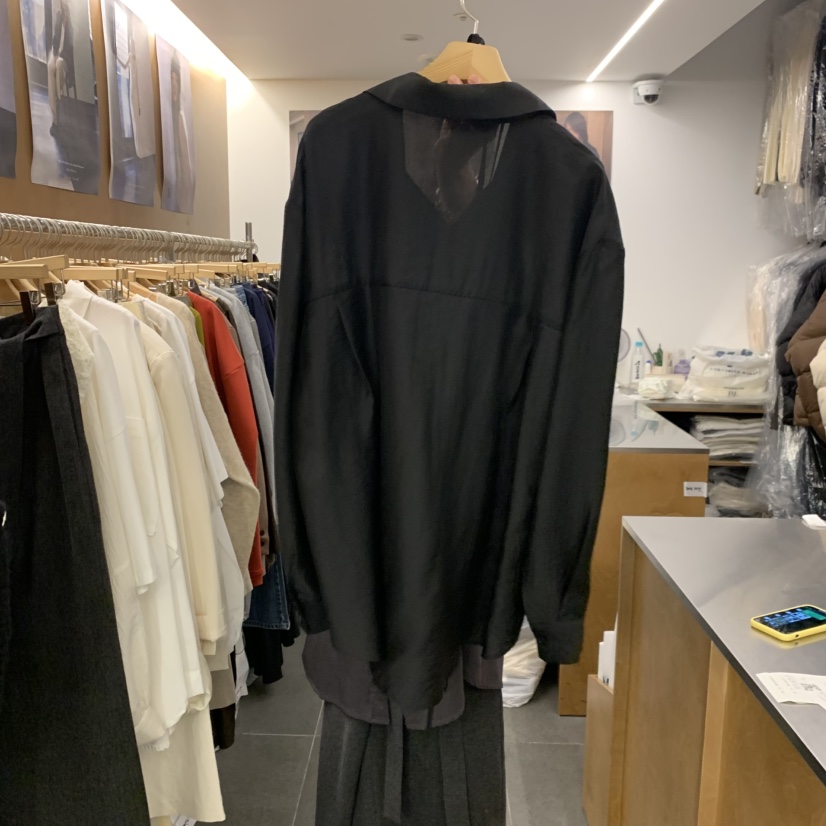 BLAIR東大門實拍女士新款真品推薦襯衫蕾絲衫含腰繩天絲褶邊BLAIR seoul襯衫/蕾絲衫