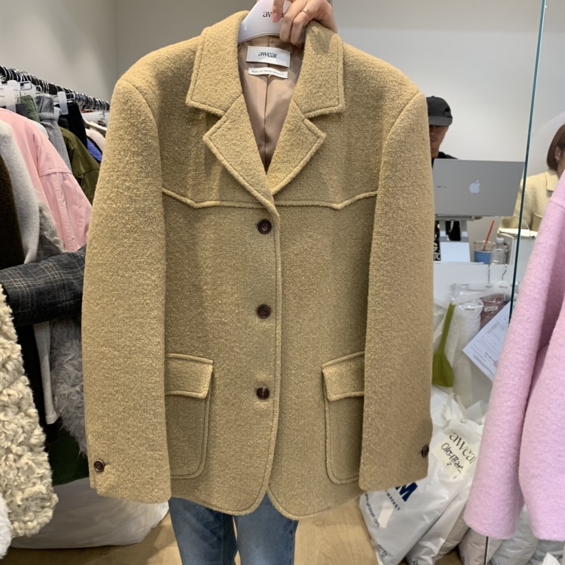 RUMIRU/AWEAR東大門直郵女裝新款休閑真品推薦人氣短款大衣awear/RUMIRU短款大衣圖色1카멜焦糖