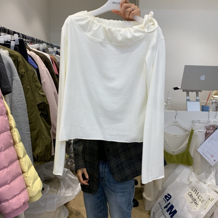 RUMIRU/AWEAR東大門直郵女士新品人氣休閑熱賣時尚長袖T恤awear/RUMIRU長袖T恤圖色1