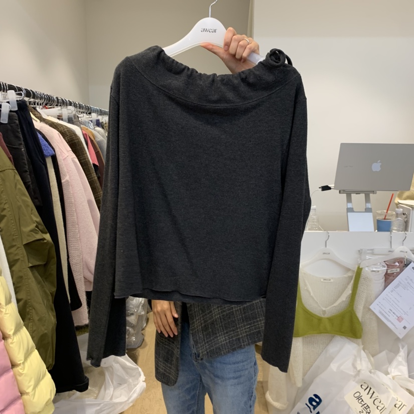 RUMIRU/AWEAR東大門直郵女士新品人氣休閑熱賣時尚長袖T恤awear/RUMIRU長袖T恤圖色3