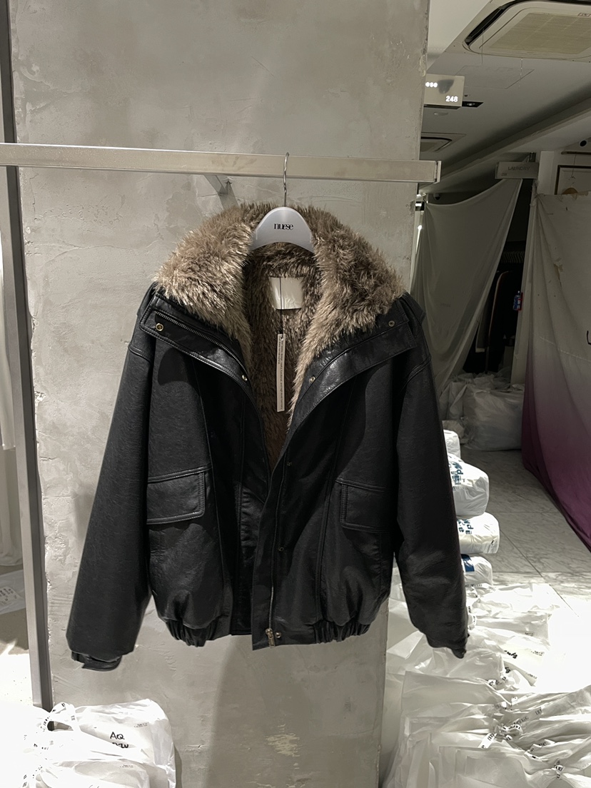 NUESE東大門直郵女士新品休閑推薦熱賣時尚真品人氣皮衣高領NUESE皮衣圖色2