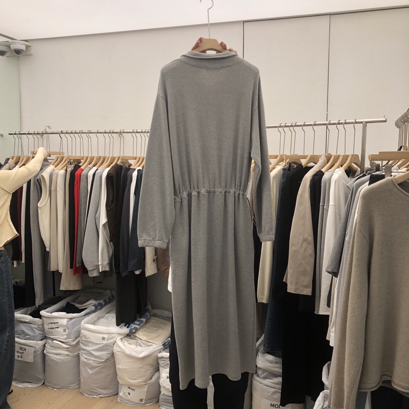 MOI-A韓國直郵女裝新品時尚休閑人氣熱賣推薦連衣裙拉鏈MOI-A連衣裙