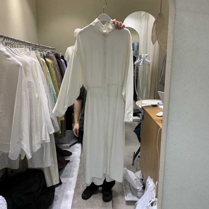 BROCCOLISALAD韓國代購女裝新款推薦真品人氣休閑連衣裙高領BROCCOLISALAD連衣裙圖色1