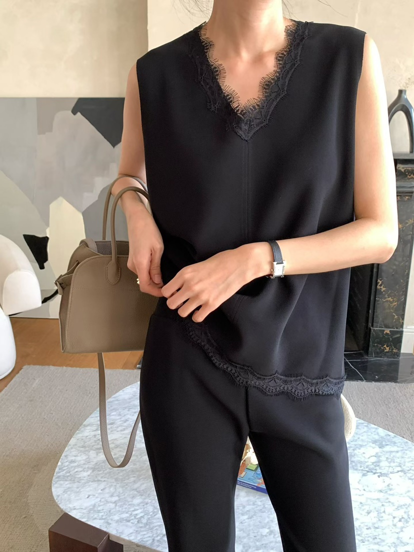 PRIVIE/H/LOW GAUGE韓國直郵女士新款真品吊帶背心不含蕾絲無袖PRIVIE/H/LOW GAUGE吊帶/背心圖色1