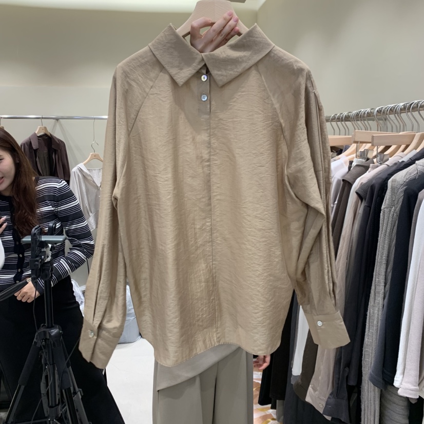 G.I-L韓國直郵女士新款休閑真品推薦熱賣襯衫蕾絲衫兩面G.I-L襯衫/蕾絲衫