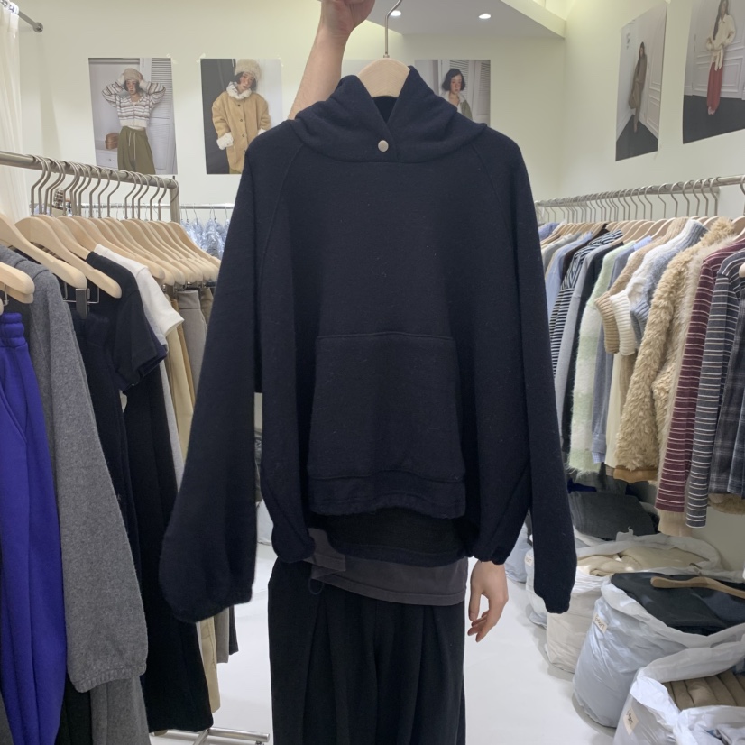 YUNBAL韓國直郵女士新款推薦人氣時尚熱賣真品休閑衛衣YUNBAL衛衣圖色2深藍色
