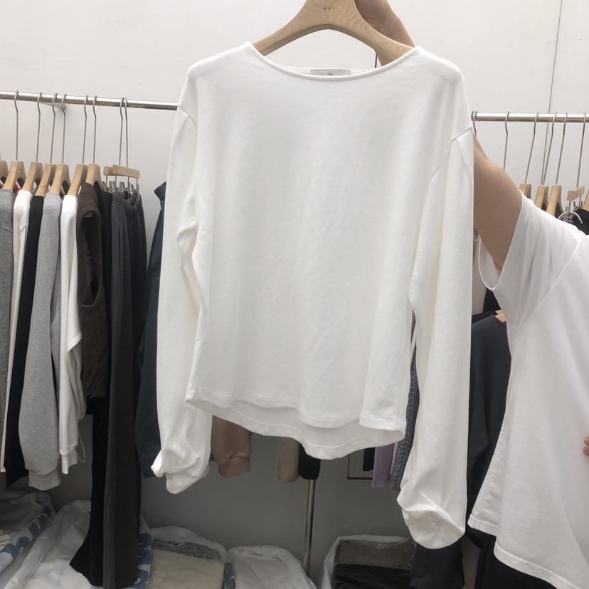 MOI-A東大門實拍女裝新品真品時尚人氣推薦熱賣休閑長袖T恤MOI-A長袖T恤圖色1