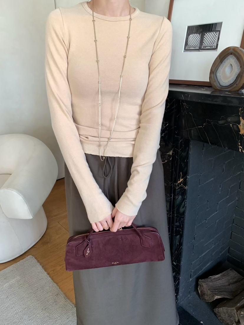 PRIVIE/H/LOW GAUGE韓國代購女士新品休閑長袖T恤安哥拉PRIVIE/H/LOW GAUGE長袖T恤圖色3