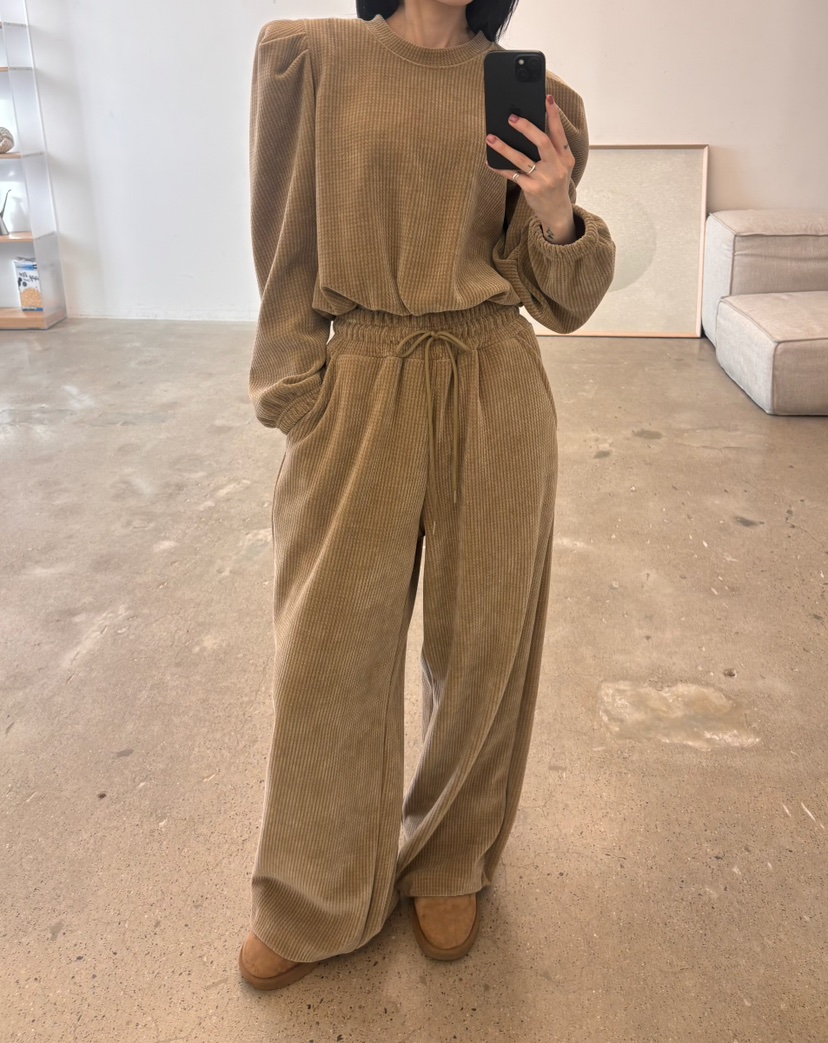 AMUSE SEOUL東大門直郵女裝新品熱賣休閑推薦休閑褲華夫格AMUSE SEOUL休閑褲