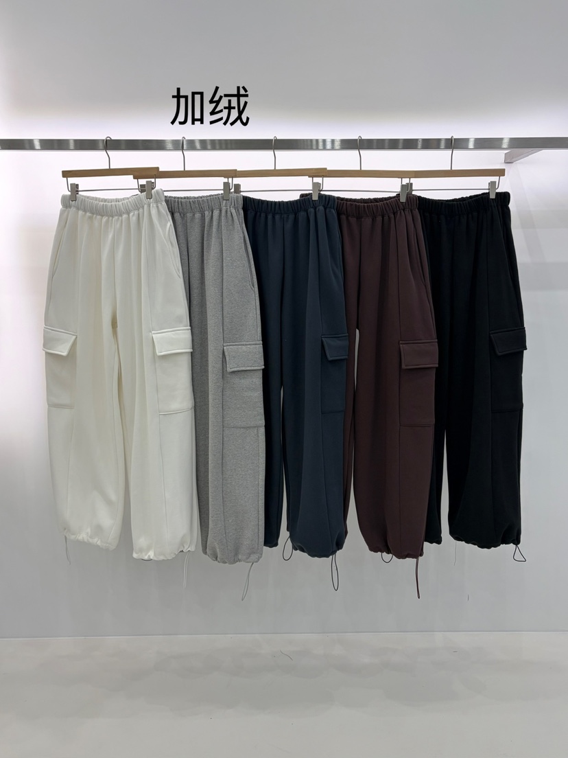 J SHOP東大門代購女士新款人氣時尚真品休閑褲工裝褲加絨J_SHOP休閑褲