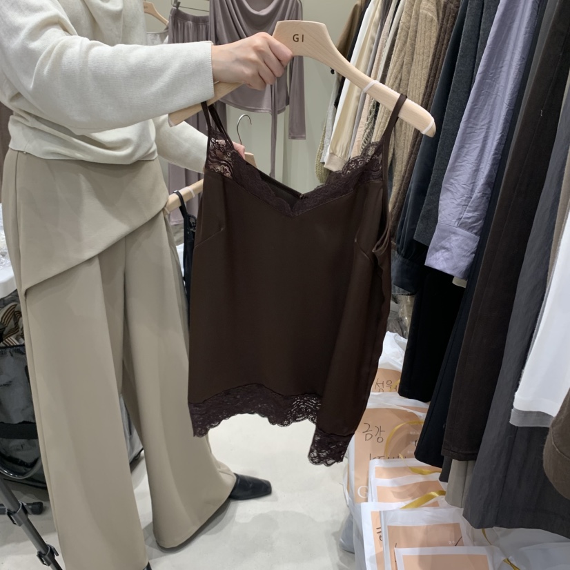 G.I-L東大門代購女士新品推薦時尚真品休閑吊帶背心蕾絲G.I-L吊帶/背心圖色3
