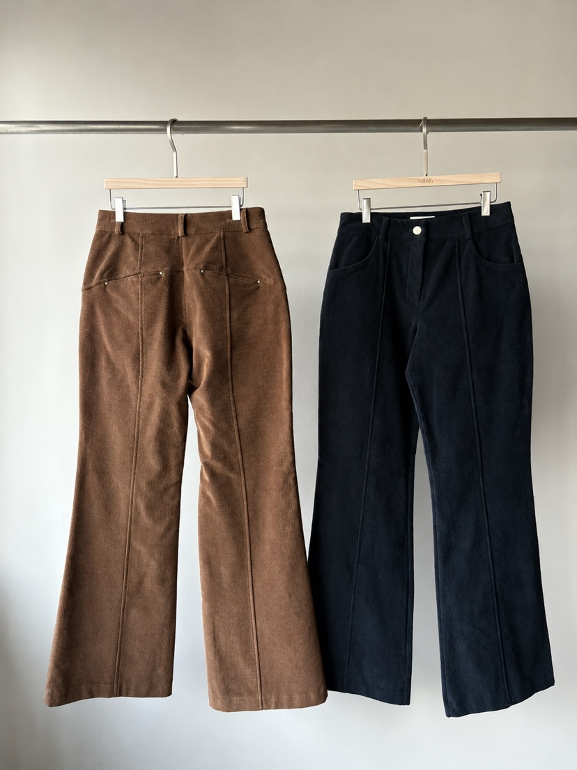 Verbena東大門代購女士新品真品推薦人氣休閑褲燈芯絨口袋Verbena休閑褲