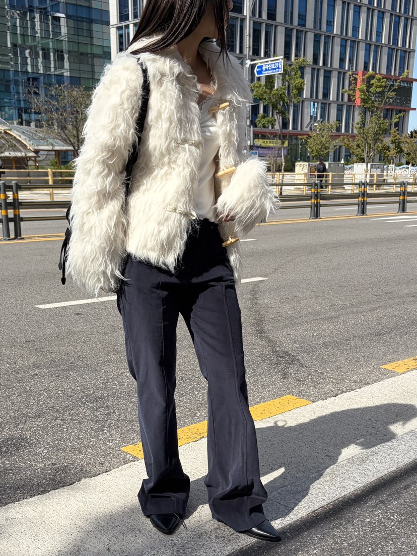 Verbena東大門代購女士新品真品推薦人氣休閑褲燈芯絨口袋Verbena休閑褲圖色2