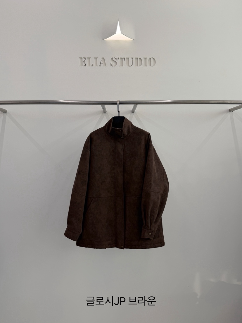 ELIA東大門實拍女士新款真品休閑人氣熱賣推薦時尚夾克ELIA STUDIO夾克圖色1棕色