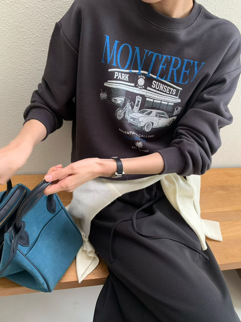 PRIVIE/H/LOW GAUGE東大門實拍女士新款熱賣時尚衛衣運動PRIVIE/H/LOW GAUGE衛衣圖色2