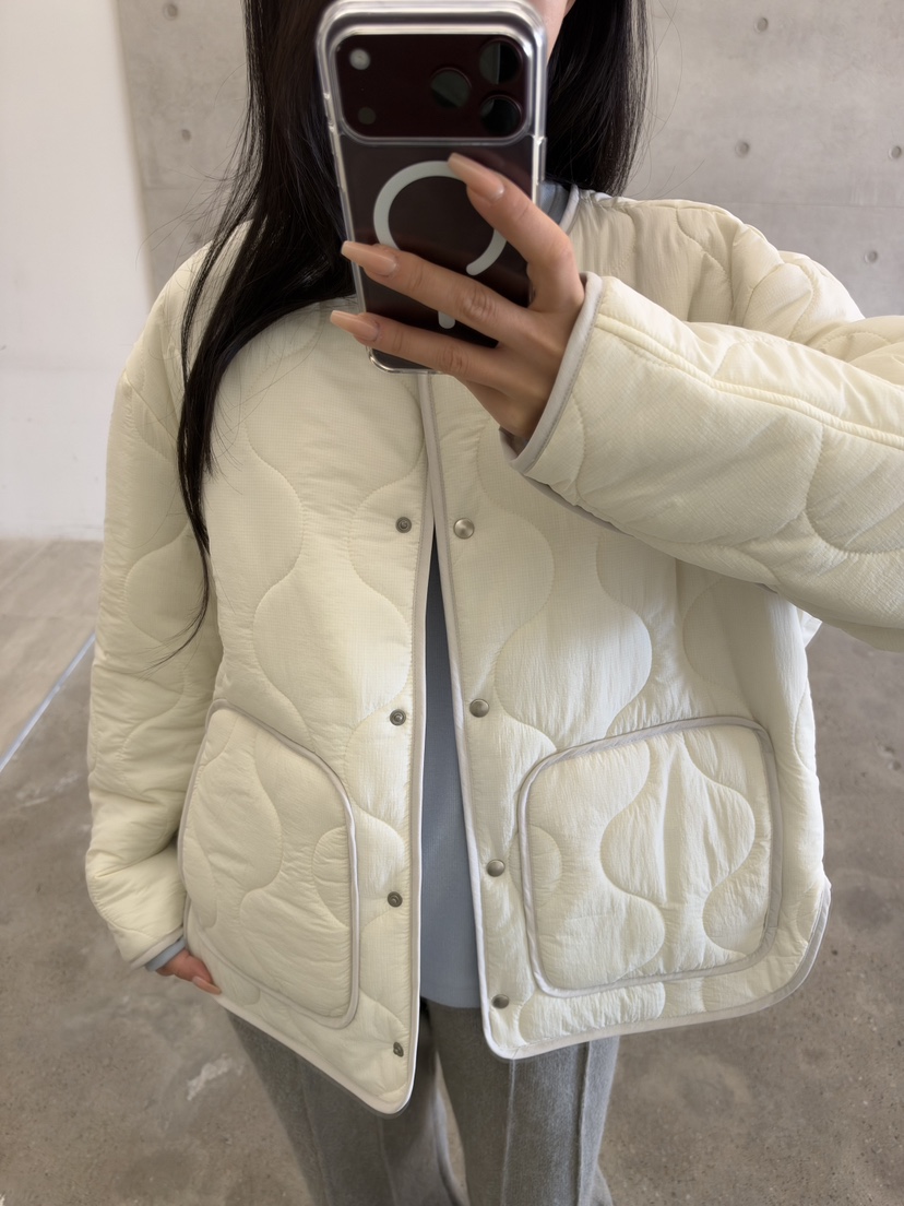 ELIA韓國直郵女士新款時尚真品人氣休閑推薦短款棉服絎縫棉ELIA STUDIO短款棉服