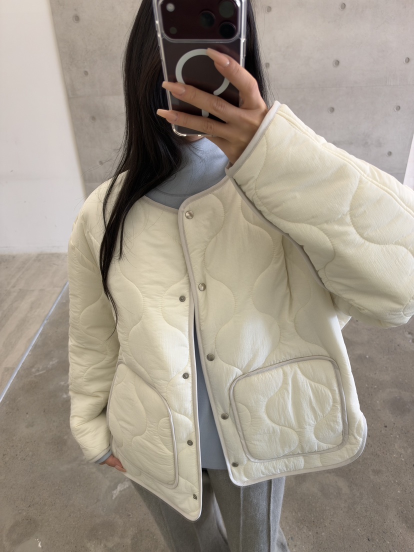 ELIA韓國直郵女士新款時尚真品人氣休閑推薦短款棉服絎縫棉ELIA STUDIO短款棉服