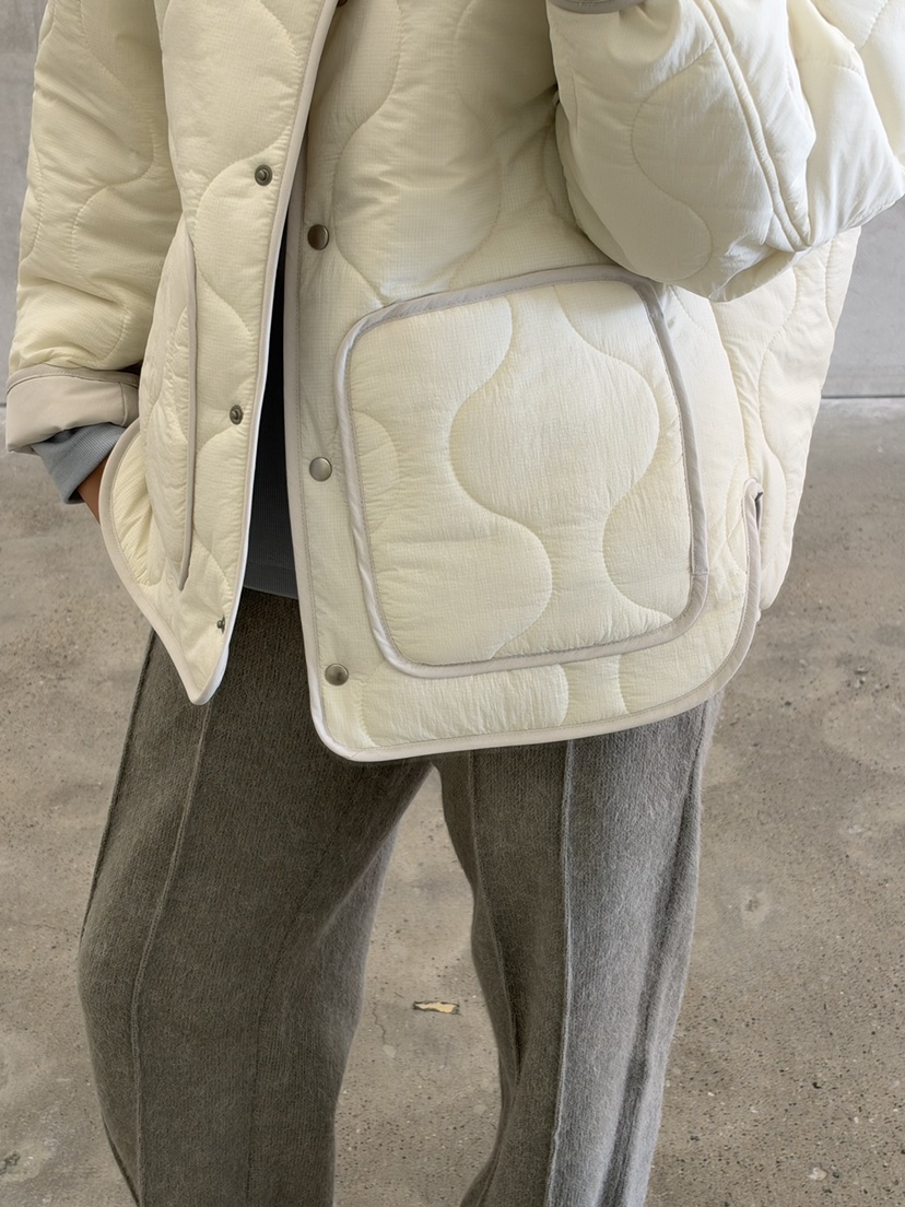 ELIA韓國直郵女士新款時尚真品人氣休閑推薦短款棉服絎縫棉ELIA STUDIO短款棉服