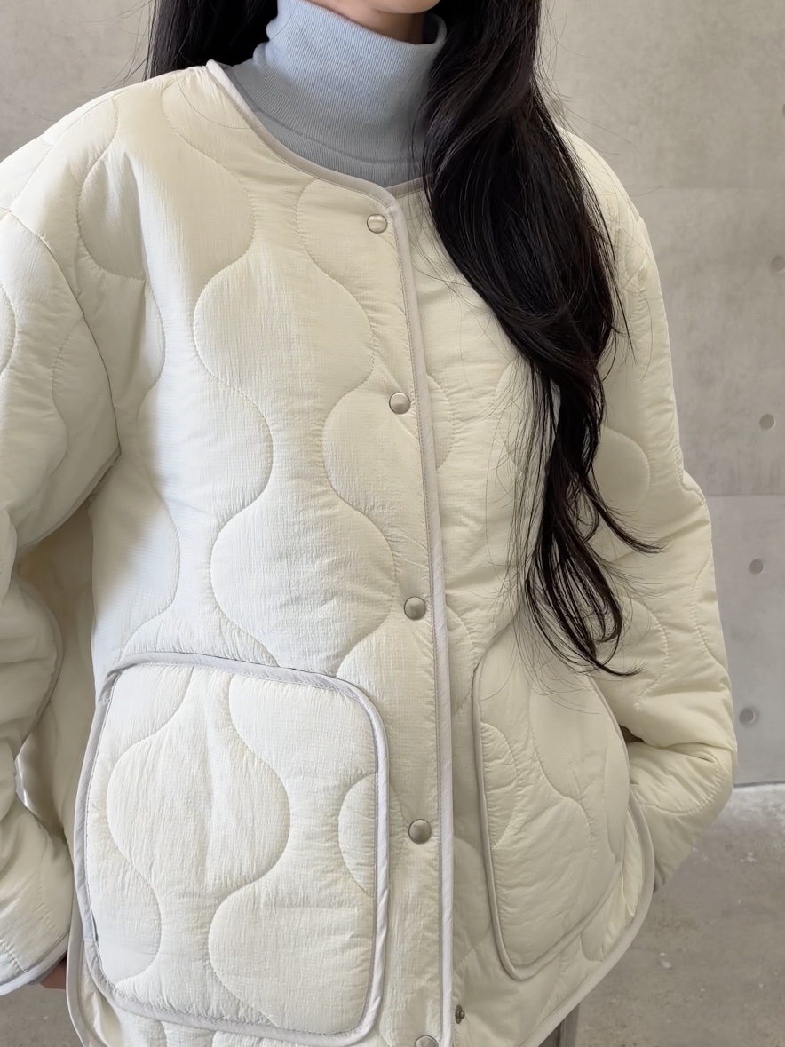 ELIA韓國直郵女士新款時尚真品人氣休閑推薦短款棉服絎縫棉ELIA STUDIO短款棉服