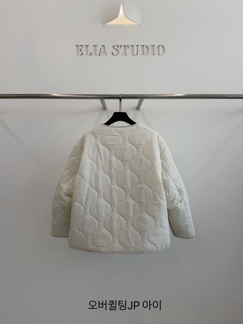 ELIA韓國直郵女士新款時尚真品人氣休閑推薦短款棉服絎縫棉ELIA STUDIO短款棉服
