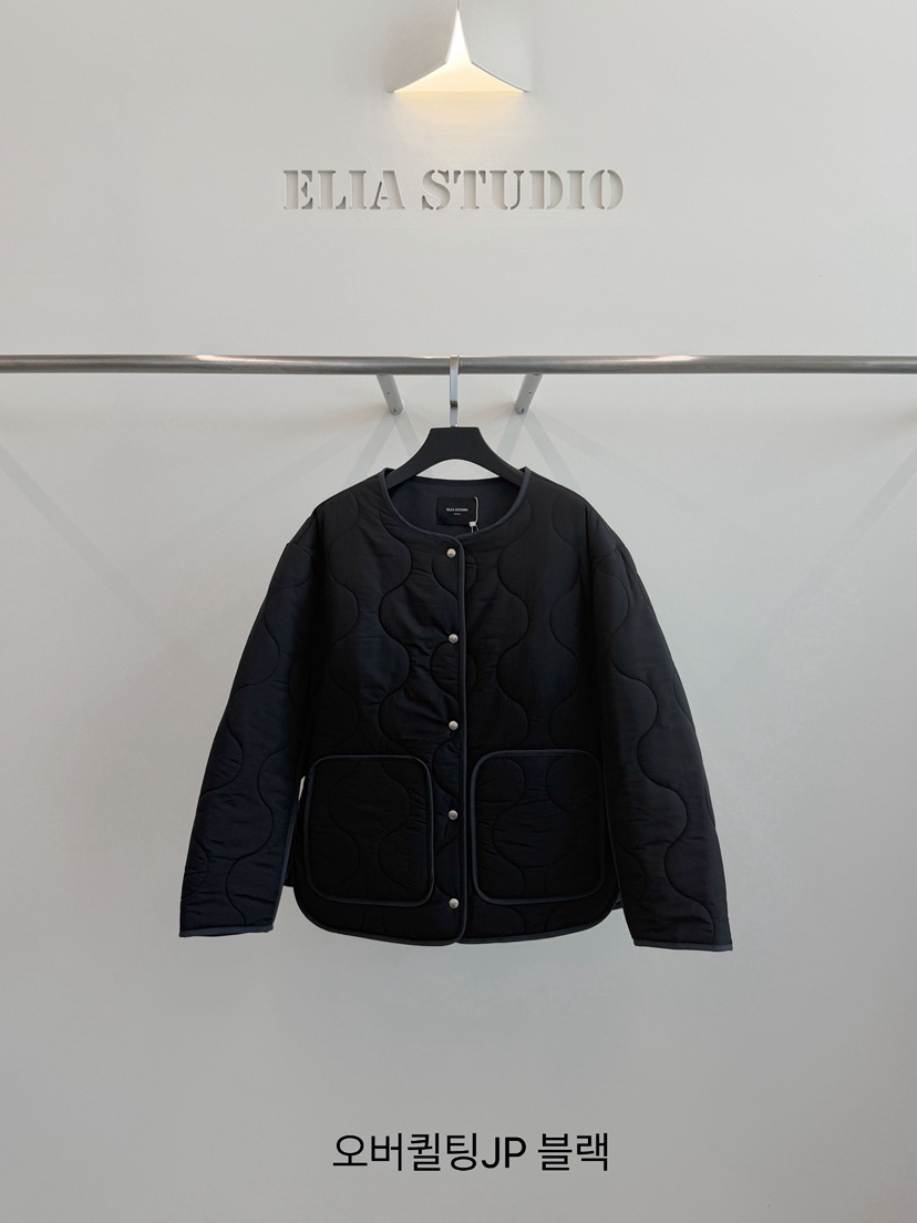 ELIA韓國直郵女士新款時尚真品人氣休閑推薦短款棉服絎縫棉ELIA STUDIO短款棉服圖色2